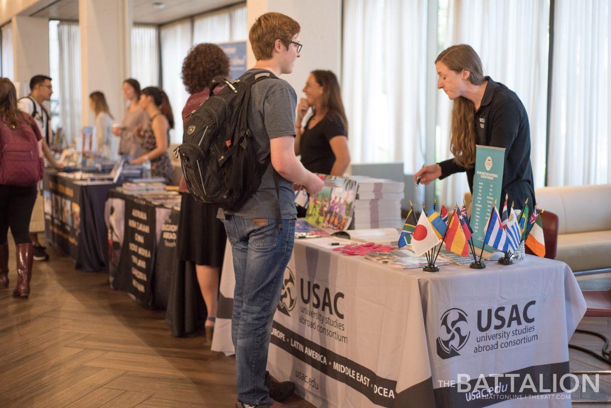 Hundreds of students came by the Study Abroad Fair.&#160;