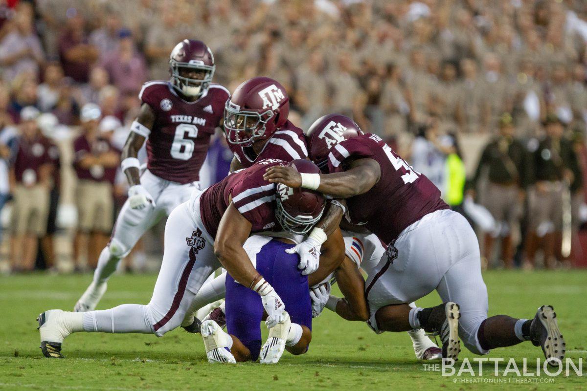Texas A&M held Northwestern State scoreless in the first half.
