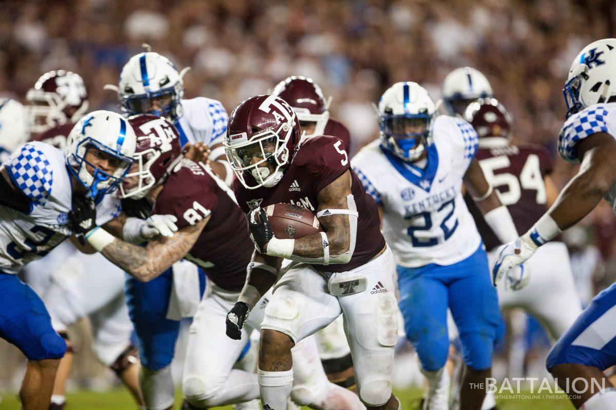 Junior running back Trayveon Williams is currently 11th in the country and second in the SEC in rushing yards with 798.