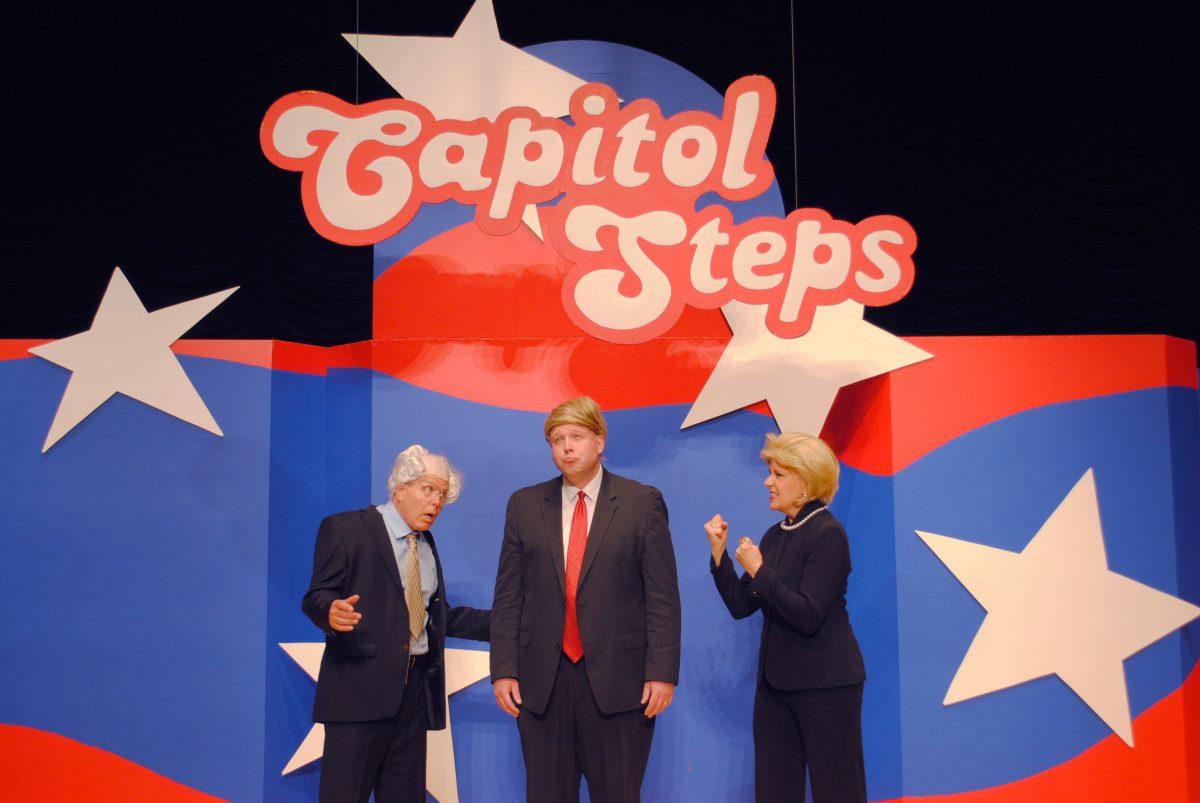 The Capitol Steps traveling musical comedy group performs the mock Election 2016.