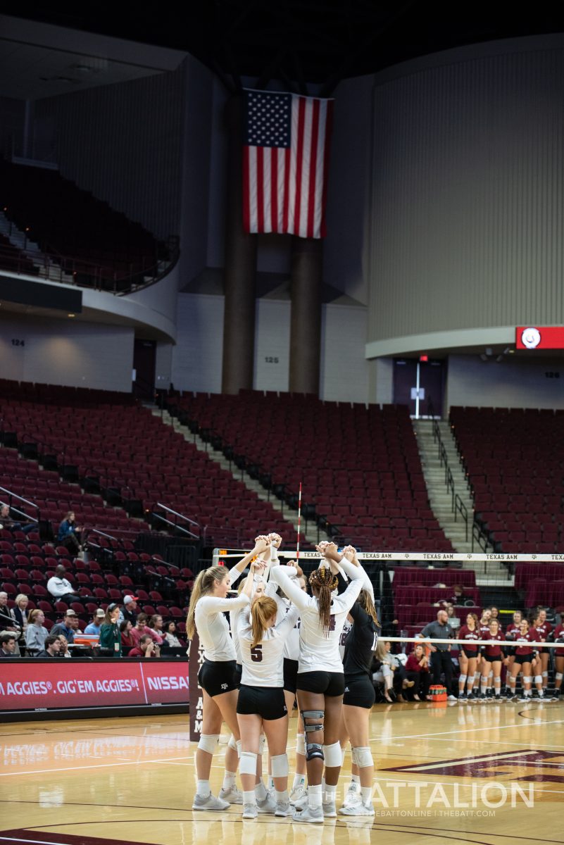 The+Texas+A%26amp%3BM+volleyball+team+took+on+South+Carolina+Friday+at+5+p.m.+in+Reed+Arena.