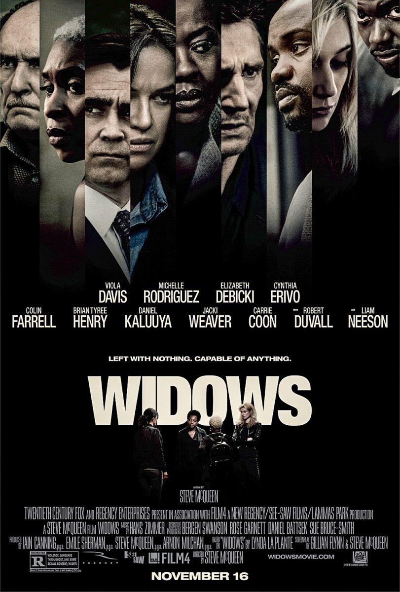Widows premiered in theaters Friday, Nov. 16, 2018.