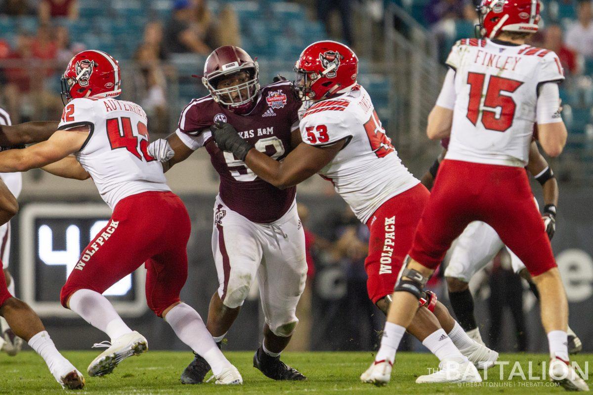 Sophomore Justin Madubuike had two tackles for losses and one sack against NC State.