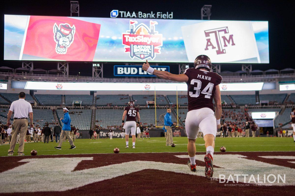 Senior punter Braden Mann won the Ray Guy Award for the best punter in the nation and named All-American. During the 2018 season Mann also broke both Texas A&M and NCAA records including single-game and single-season punting average.