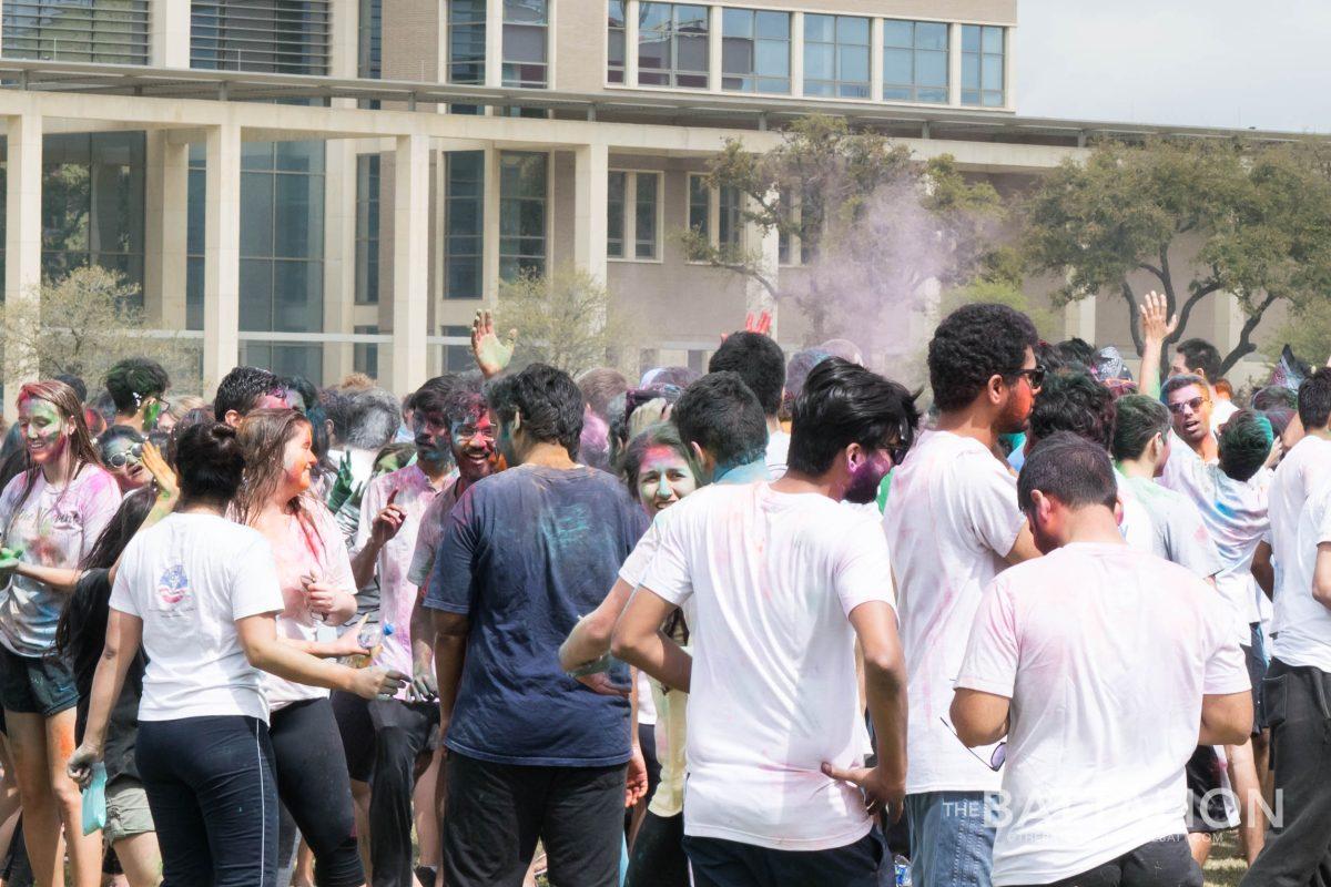 Aggies celebrated Holi on Simpson Drill Field with a festival on Sunday afternoon.