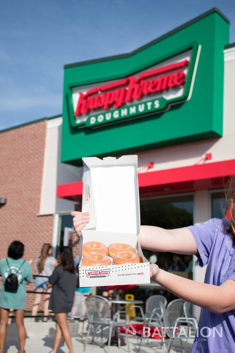 <p>Krispy Kreme opened its College Station location at 6 a.m. on Tuesday</p>