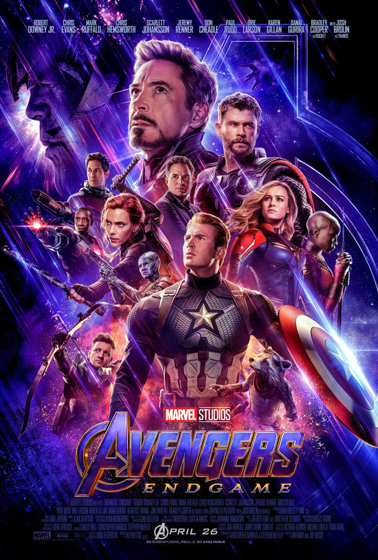 Avengers Endgame released in theaters April 26, 2019.
