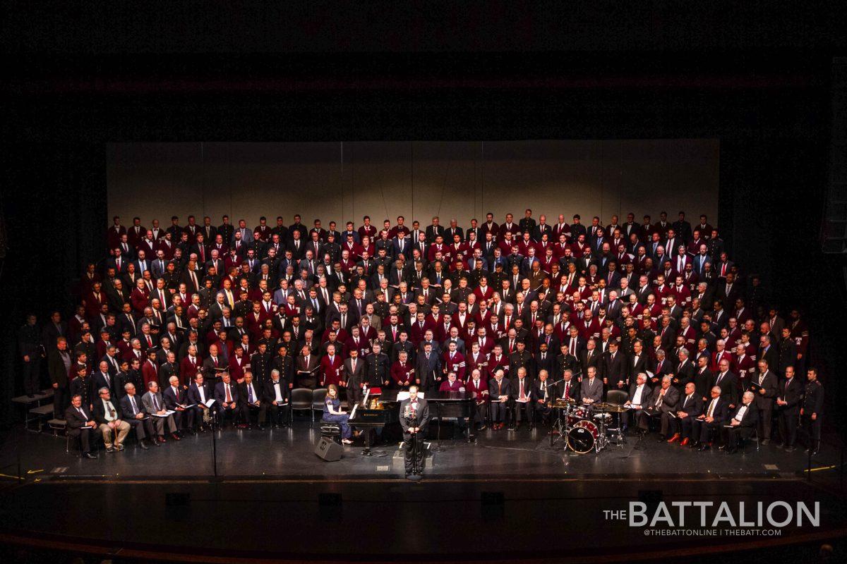 The+Singing+Cadets+celebrated+125+years+with+a+weekend+reunion+and+concert.+The+second+half+off+the+concert+featured+almost+400+voices+of+current+and+former+members+of+the+group.