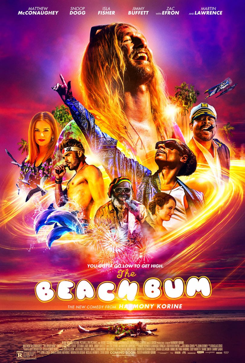 “The Beach Bum” has an all-star cast including Matthew McConaughey, Snoop Dogg, Jimmy Buffett and Zac Efron.