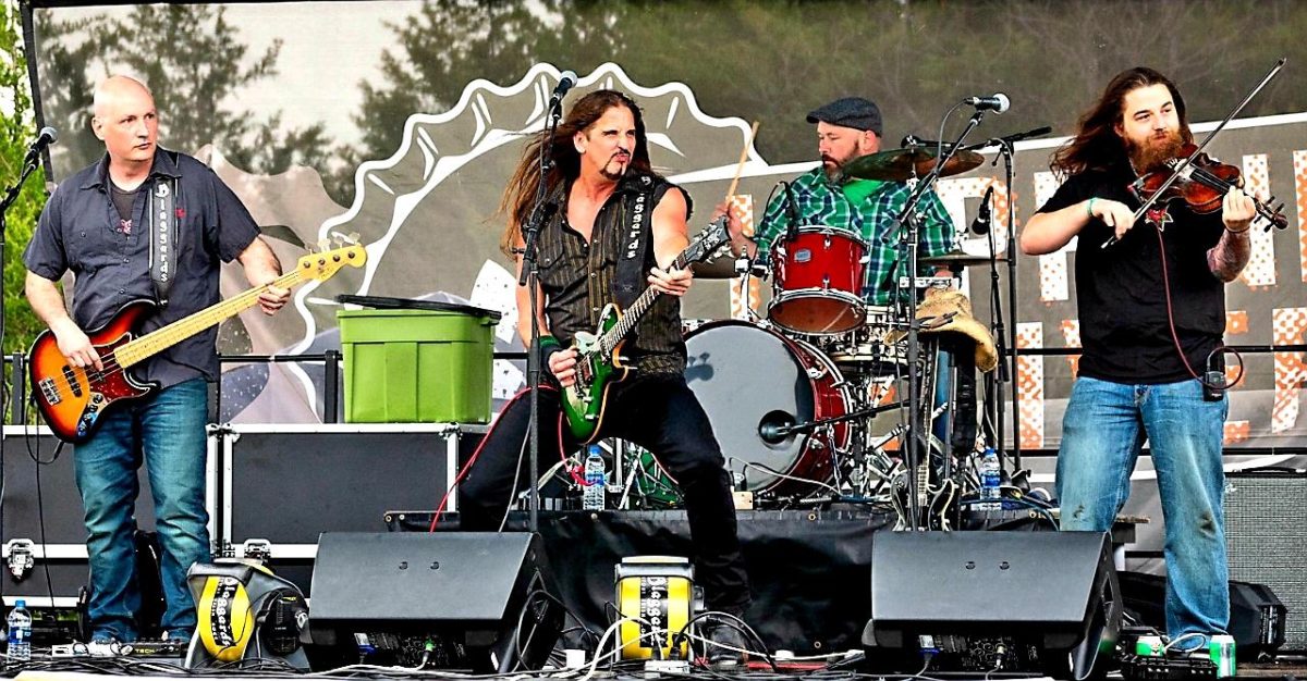 Blaggards, a Stout Irish Rock band, frequently performs at OBannons Taphouse.