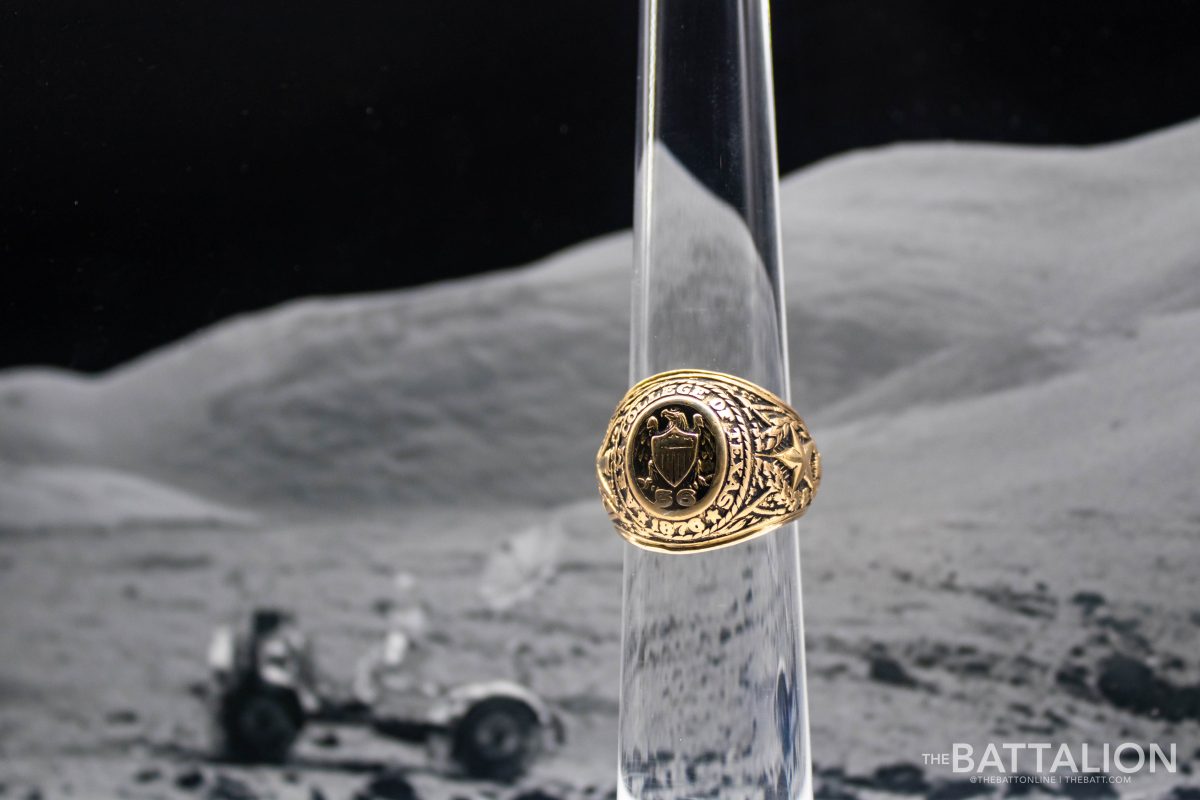 Griffins Aggie ring travelled to space and the moon on the Apollo 12 and is currently displayed in the Zachry Engineering Education Complex.