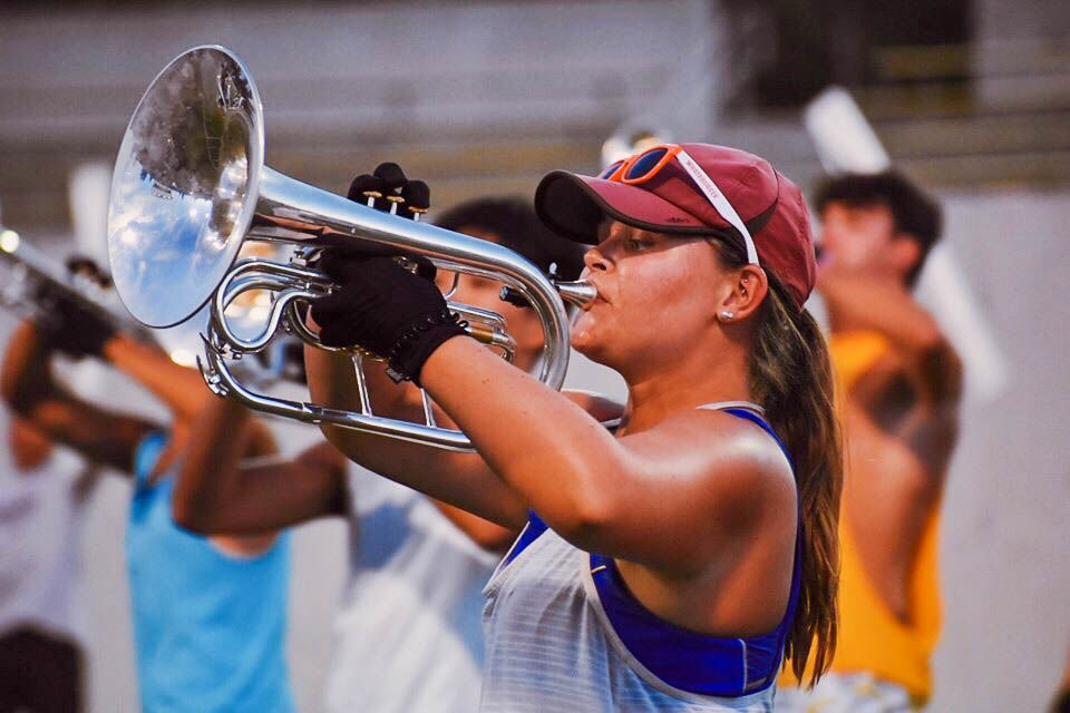 Kinesiology junior Gracie Boudreau played mellophone for the Blue Devils who won the DCI World Class Championship.