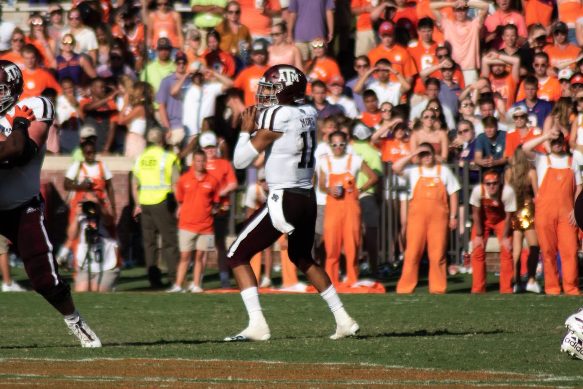 Junior quarterback Kellen Mond completed 236 passing yards and one touchdown against Clemson.&#160;