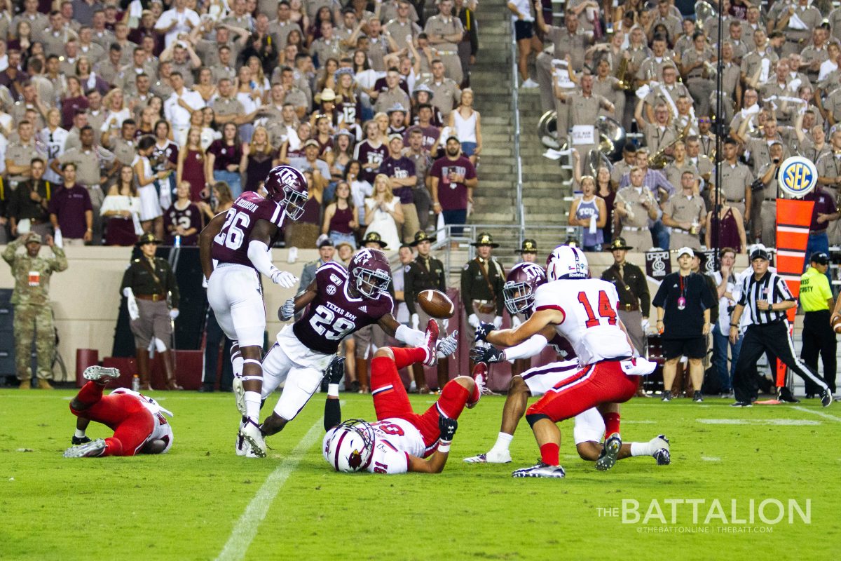 Junior defensive back Debione Renfro almost had an interception in the third quarter against Lamar.