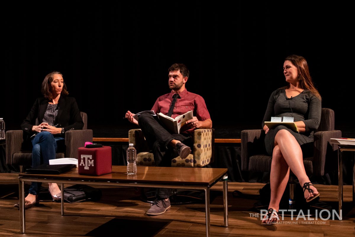 Texas A&amp;M professors Robin Veldman, Matthew Vess, Anna Wolfe participate in a discussion on The New York Times Best Selling autobiography &#8220;Educated.&#8221;&#160;&#160;