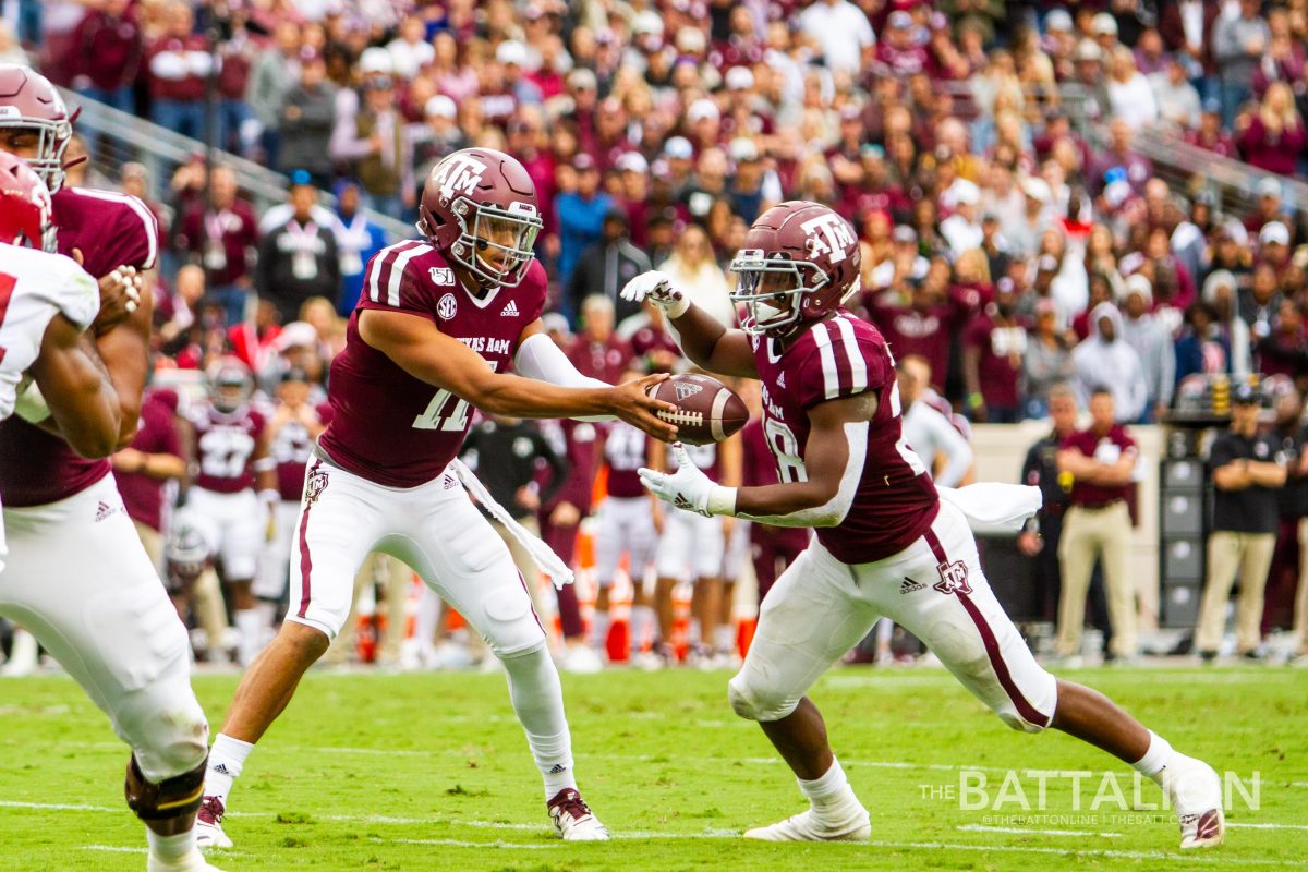 Texas A&M rushed for 125 yards against the Alabama defense at Kyle Field on Oct. 12.