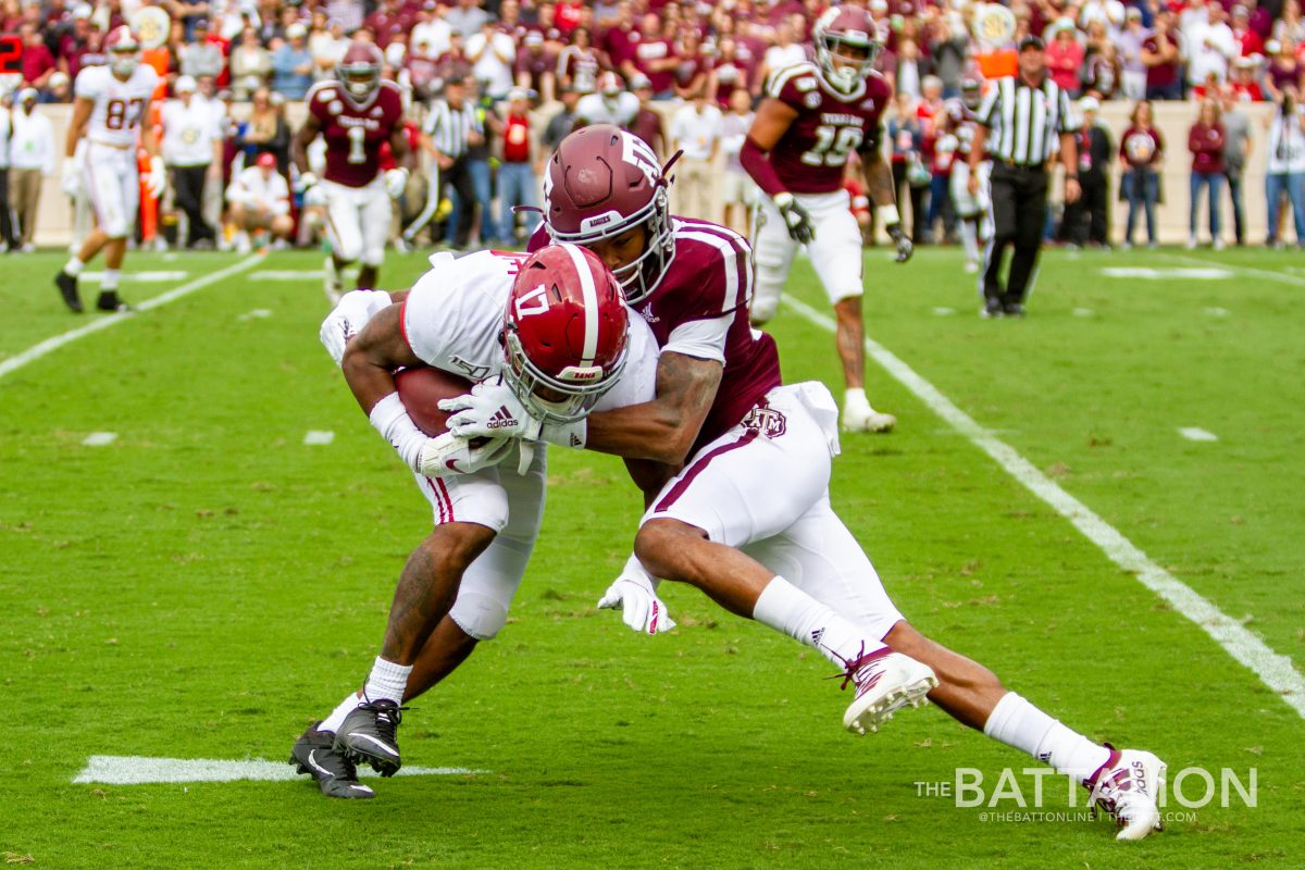 The Aggie defense had 37 solo tackles against the Crimson Tide.