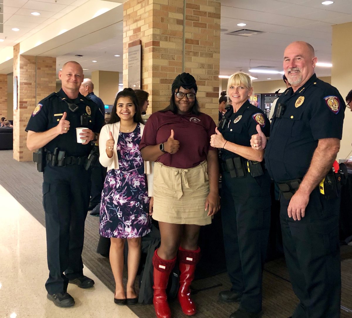 &#160;Coffee with a Cop held April 10, 2019 gives members of the campus community to speak with officers of the Texas A&amp;M UPD.