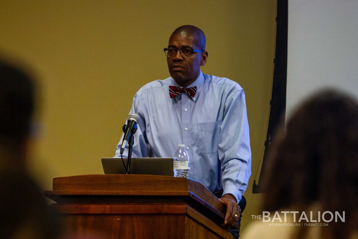 On Oct. 23 professor Reuben May spoke on discriminatory practices in nightclubs and bars he discovered during his research for his book “Urban Nightlife.”