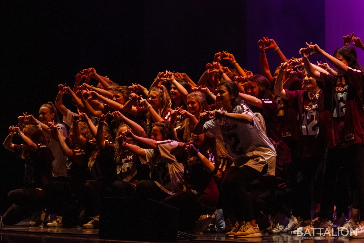 First year members of Chi Omega performed the opening number of Songfest 2018 prior to the competing acts.