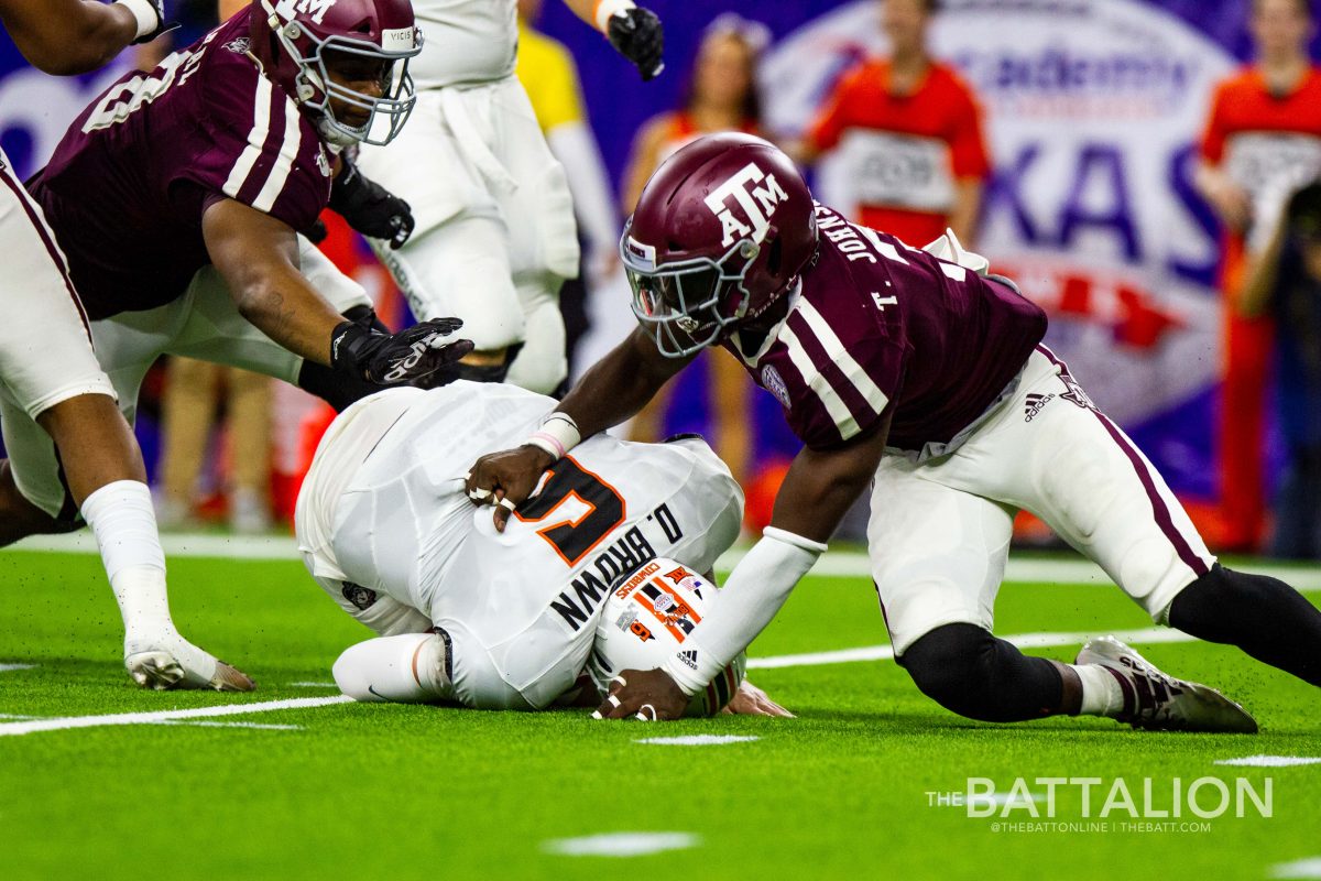 Defensive lineman Tyree Johnson had two sacks and two tackles for loss against the Cowboys in the Texas Bowl.