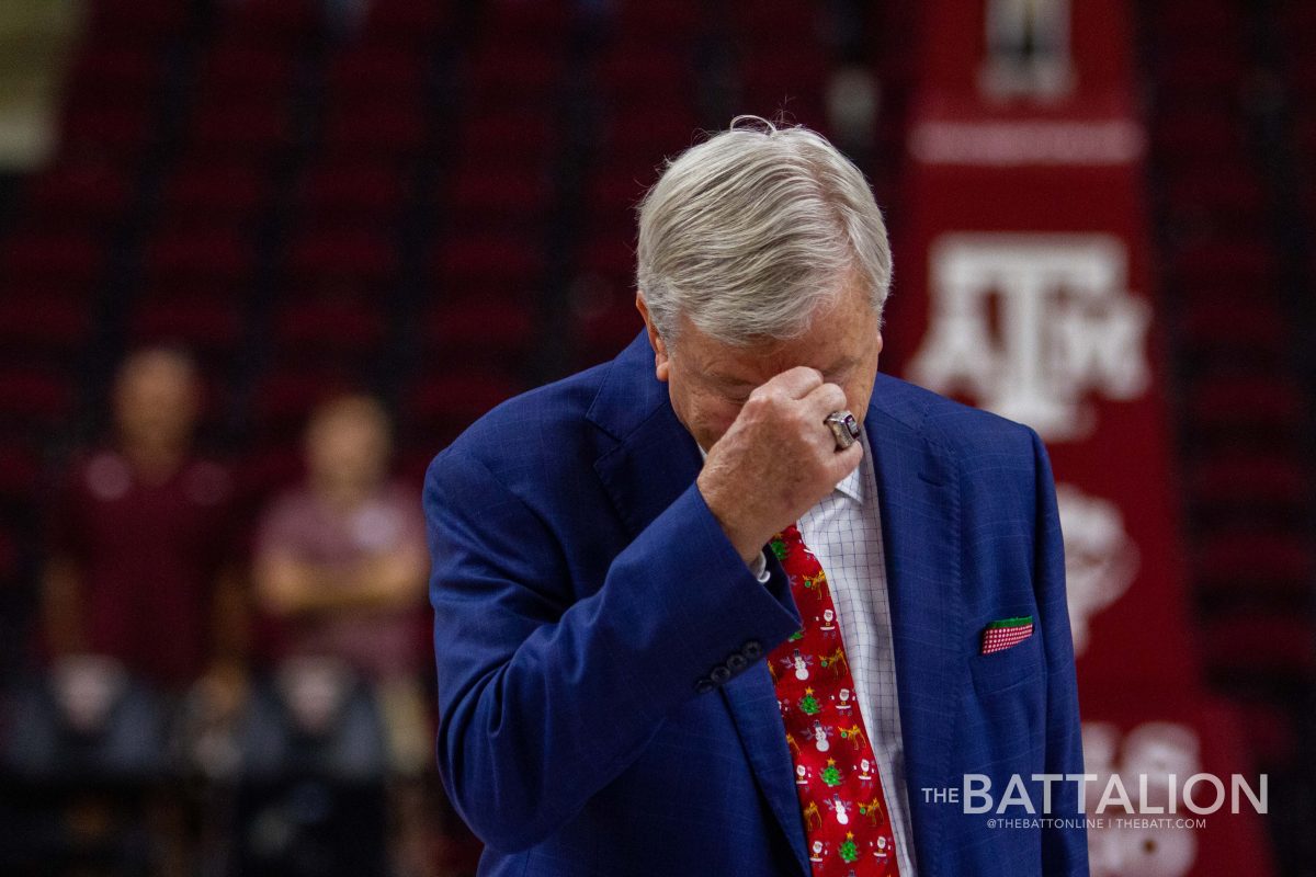 Head coach Gary Blair becomes emotional after his 800th win as a head coach.