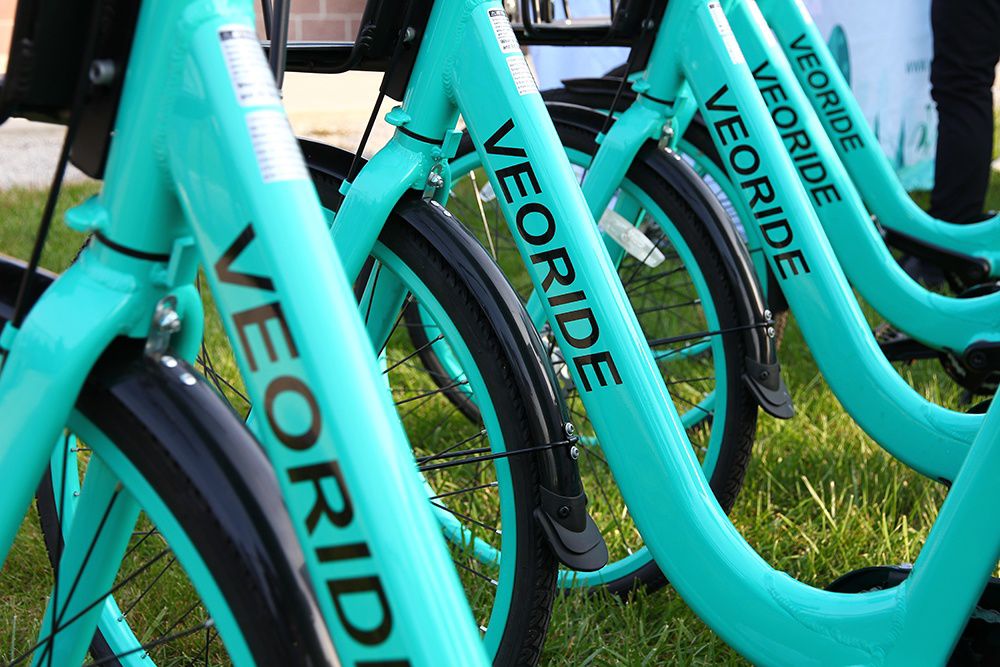 The teal VeoRide bikes were introduced in January of 2019 after A&M phased out its previous bike-share program with ofo. 