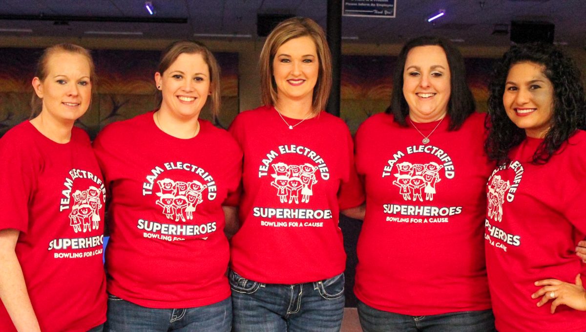 To participate in Bowl for Kids’ Sake, teams raise money for Big Brothers Big Sisters of the Brazos Valley. Held in March, the event is a way for BBBS to say thank you to these donors.