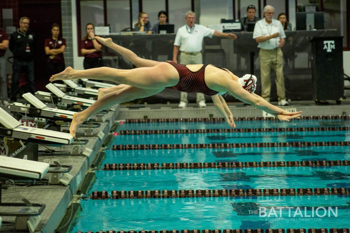 The+200+free+and+the+100+breast+were+swept+by+the+Aggies.