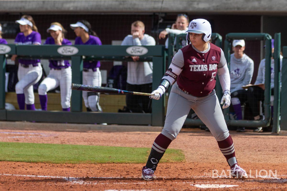 Senior Pitcher/First Baseman&#160;Payton McBride&#160;prepares for a swing.