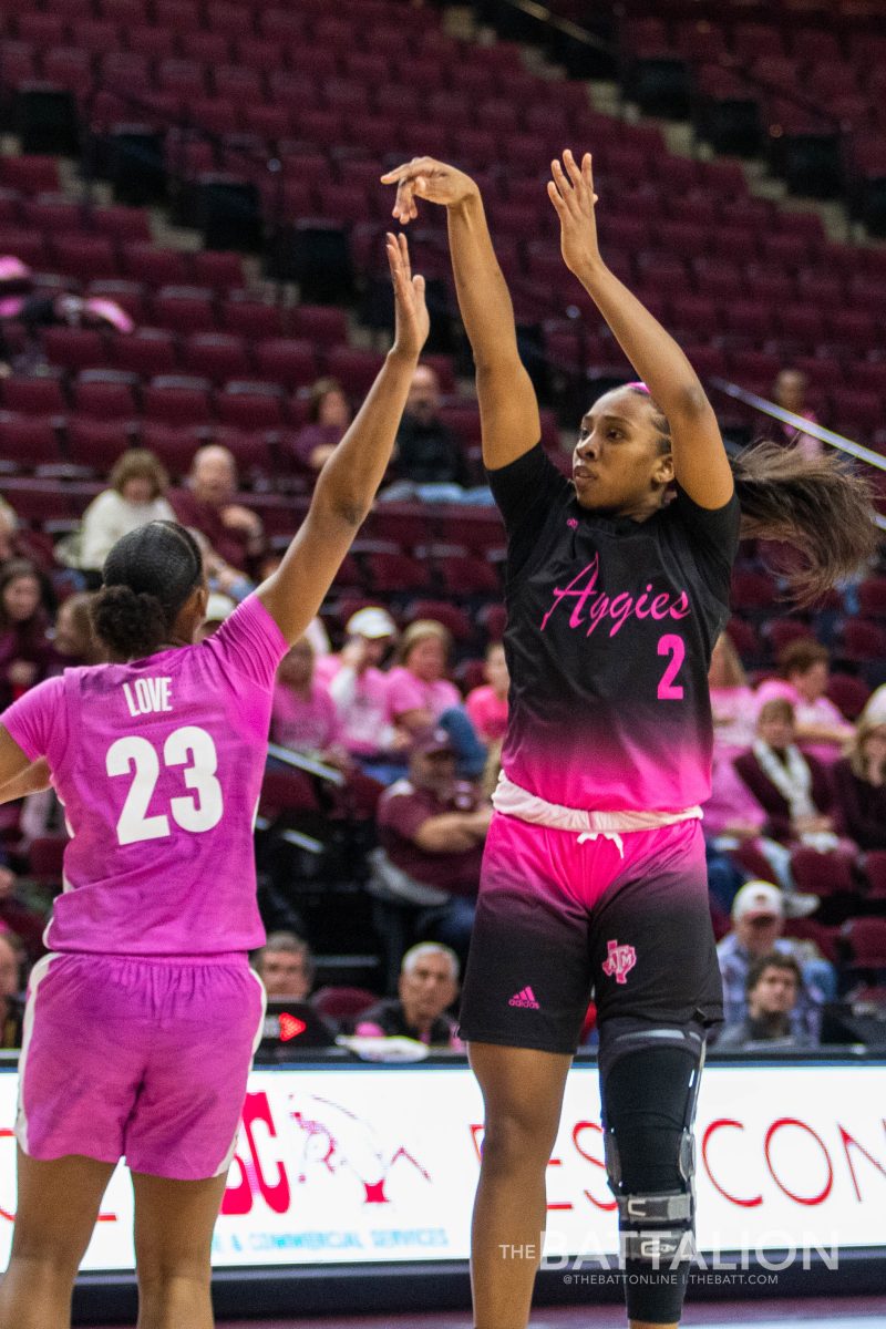 Junior&#160;Aaliyah Wilson goes up for a shot. She had 10 points against Vanderbilt.