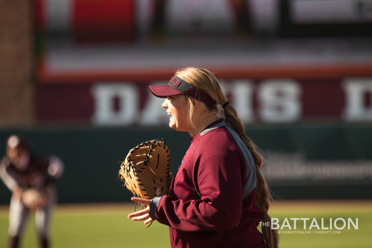 Payton McBride watches the batter at the plate.&#160;