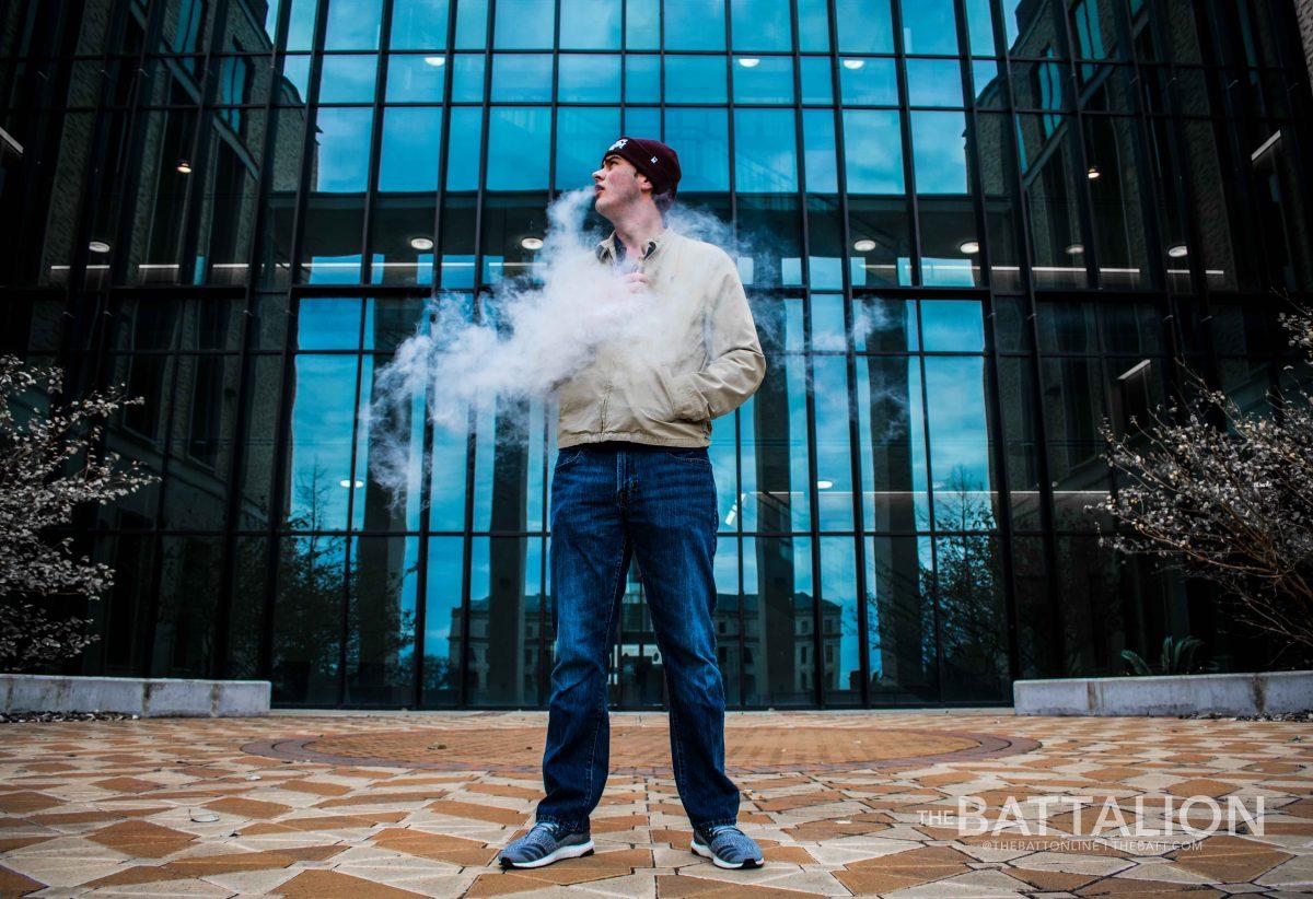Currently, e-cigarettes and other vaping products are included in Texas A&M’s smoking and tobacco policies, and they can be used in some designated areas around campus.