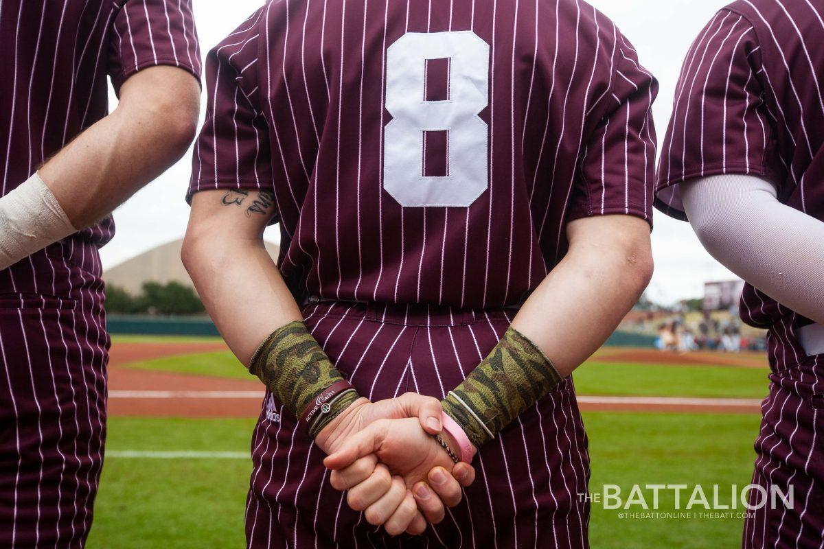 The Texas A&amp;M baseball team wore their pinstripe uniform for Game 3 with the potential of a sweep.