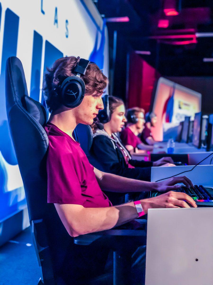 Joshua Hart of Texas A&M esports Overwatch Maroon Team competes at a tournament before COVID-19 ended in-person competitions.