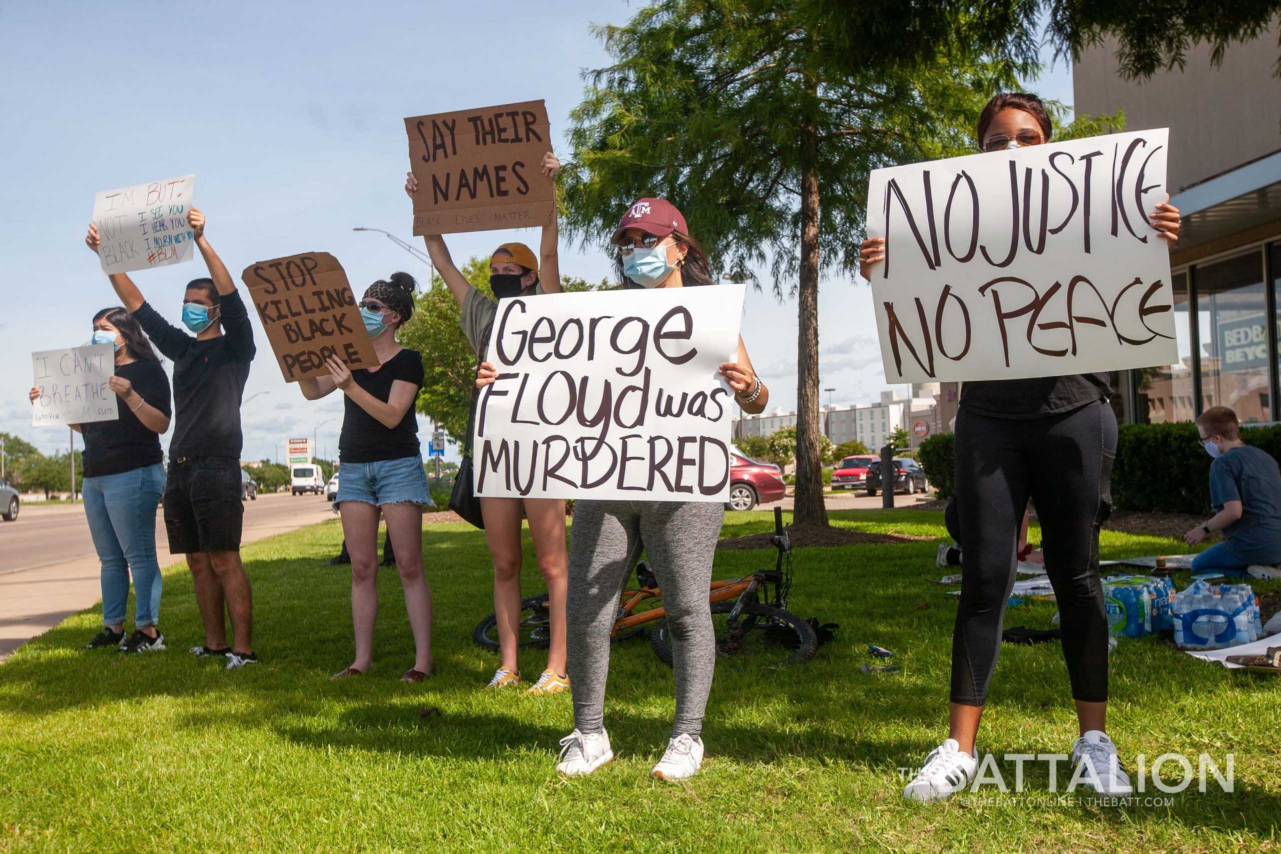 Protests spread to College Station