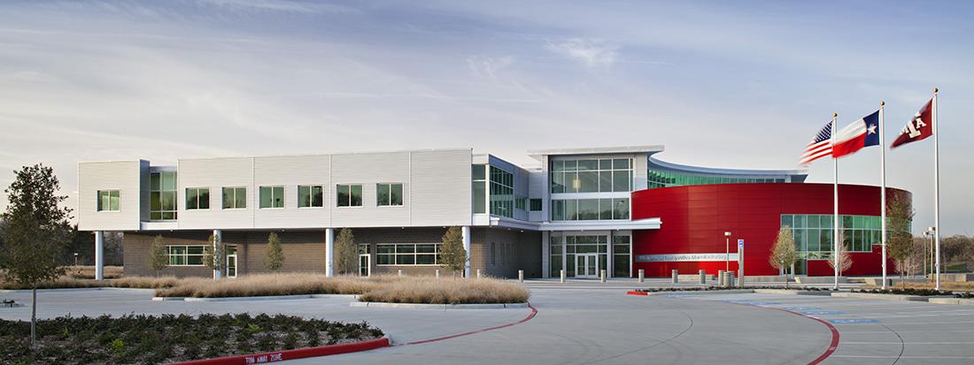 The National Center for Therapeutics Manufacturing is located near the Texas A&M Veterinary School along Raymond Stotzer Parkway in College Station.