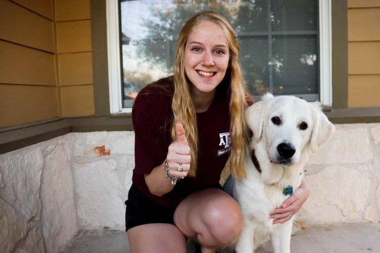 Aggie service animals and their handlers are taking new precautions to continue their training as people begin to return to campus. 