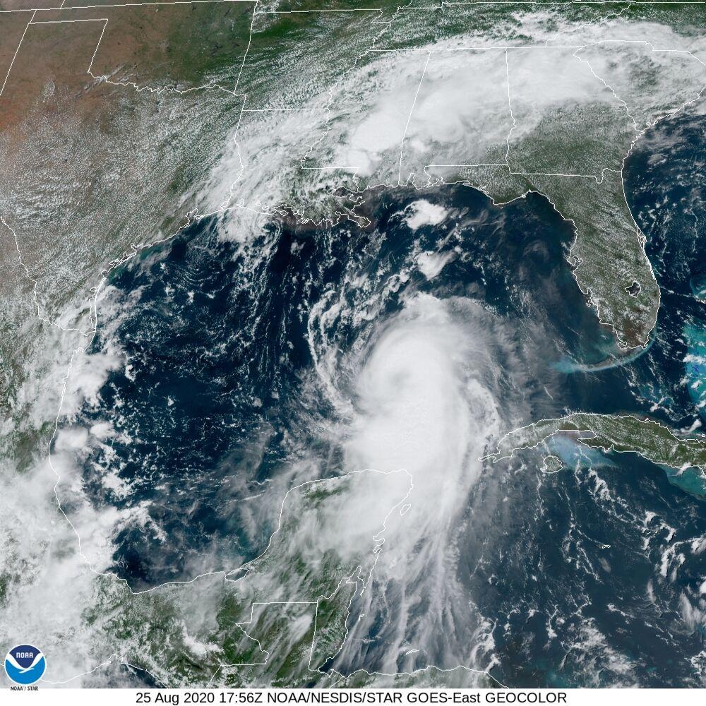 As of 1 p.m. Tuesday Aug. 25 Hurricane Laura is predicated to make landfall early Thursday morning along the Texas-Louisiana border. 