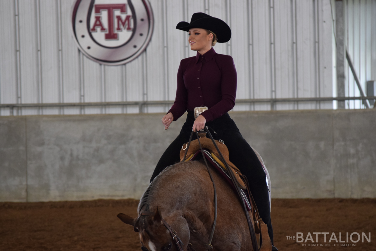 Cameron Crenwelge is a senior equestrian rider and participates in the horsemanship event.