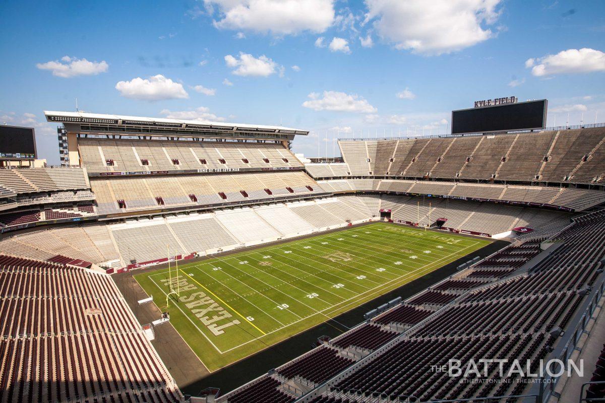 Kyle Field’s new capacity will be around 25,000 to accommodate the 25 percent crowd limit.