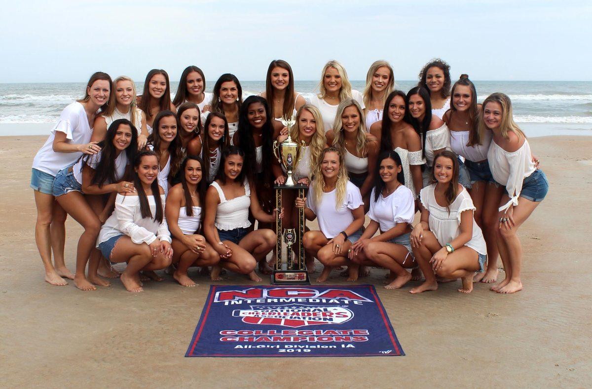 The Texas A&M cheer team is an all-girl competitive cheerleading squad.