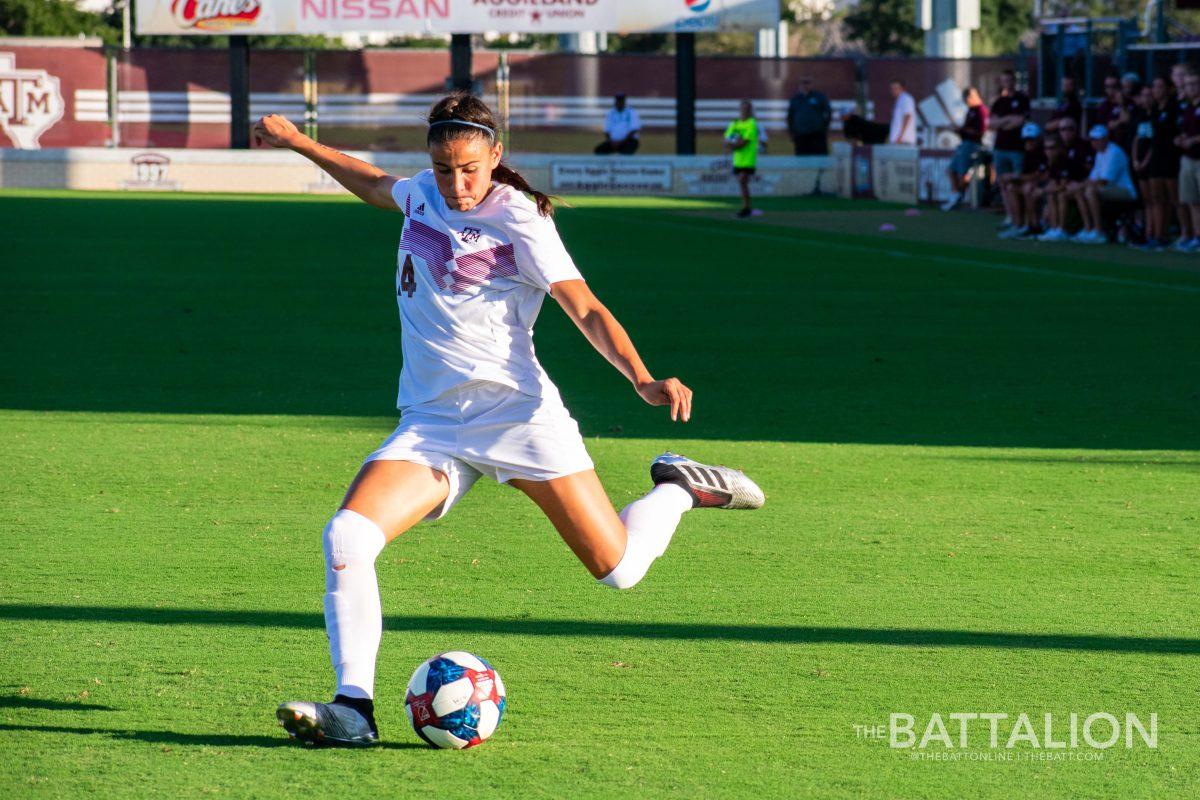 Senior defender Jimena Lopez leads the Texas A&M soccer team as well as the Mexico women’s national team.