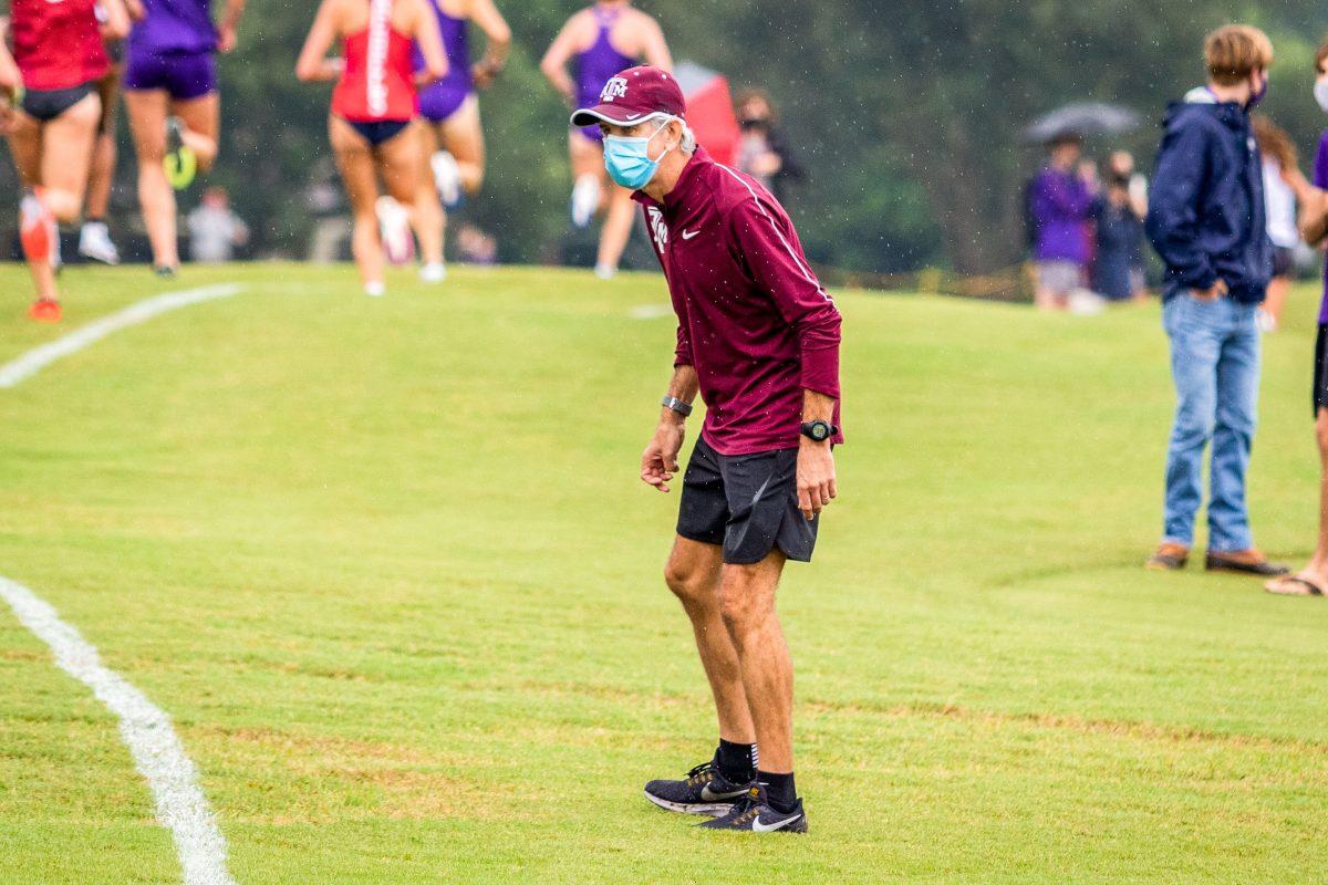 A&amp;M distance coach Wendel McRaven has coached the Texas A&amp;M Cross Country program for 10 years.