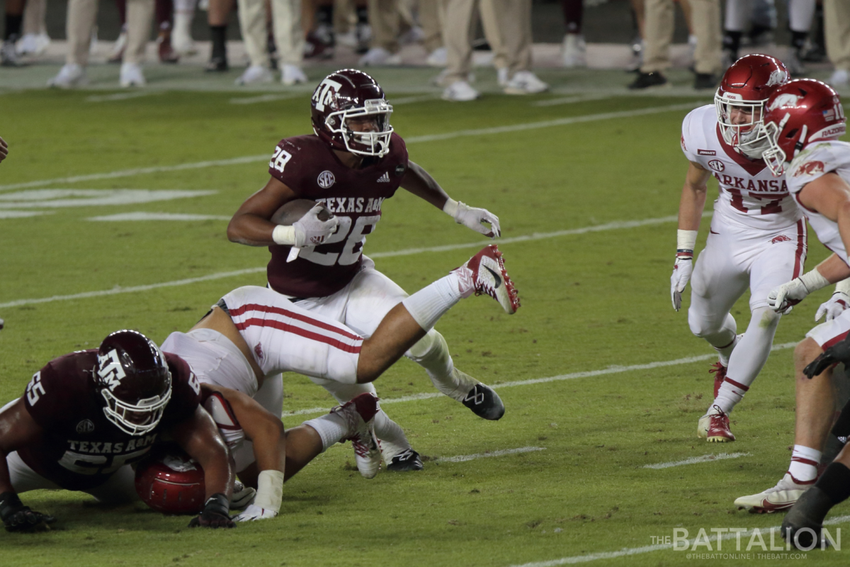 Sophomore running back&#160;Isaiah Spiller ran for 90 yards against Arkansas.