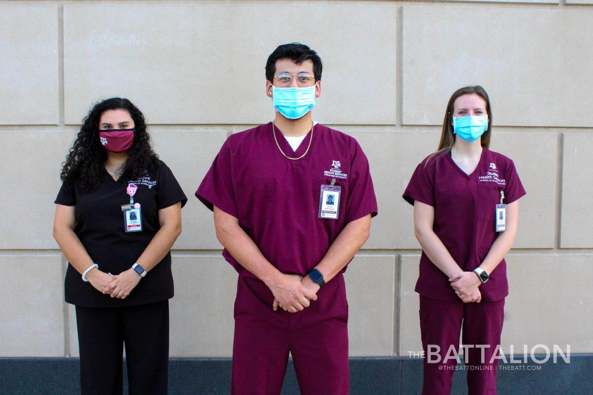 Texas A&amp;M student healthcare employees are working on and off campus to assist in treating patients with COVID-19.