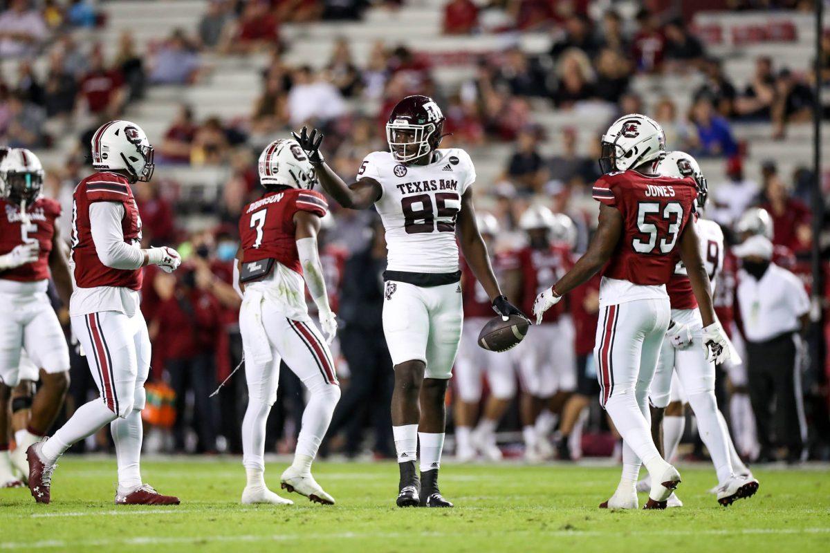 Sophomore tight end Jalen Wydermyer had two touchdowns against Auburn, with his first one setting the program record for most touchdowns by a tight end.
