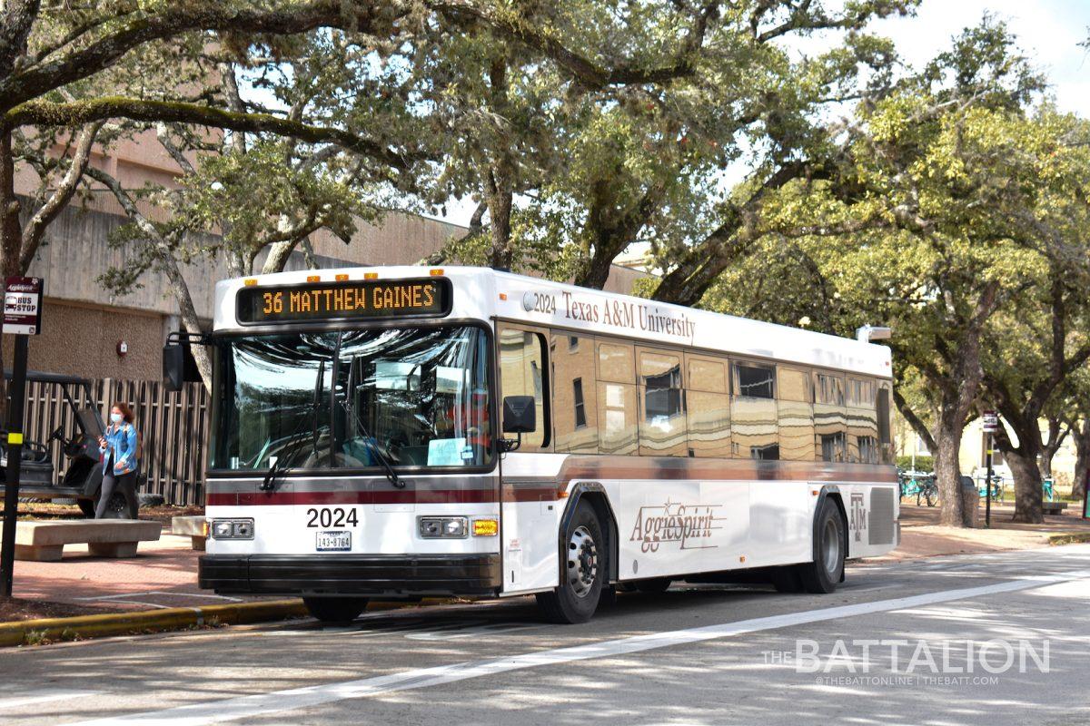 The Matthew Gaines bus route opened on Tuesday, January 19. 