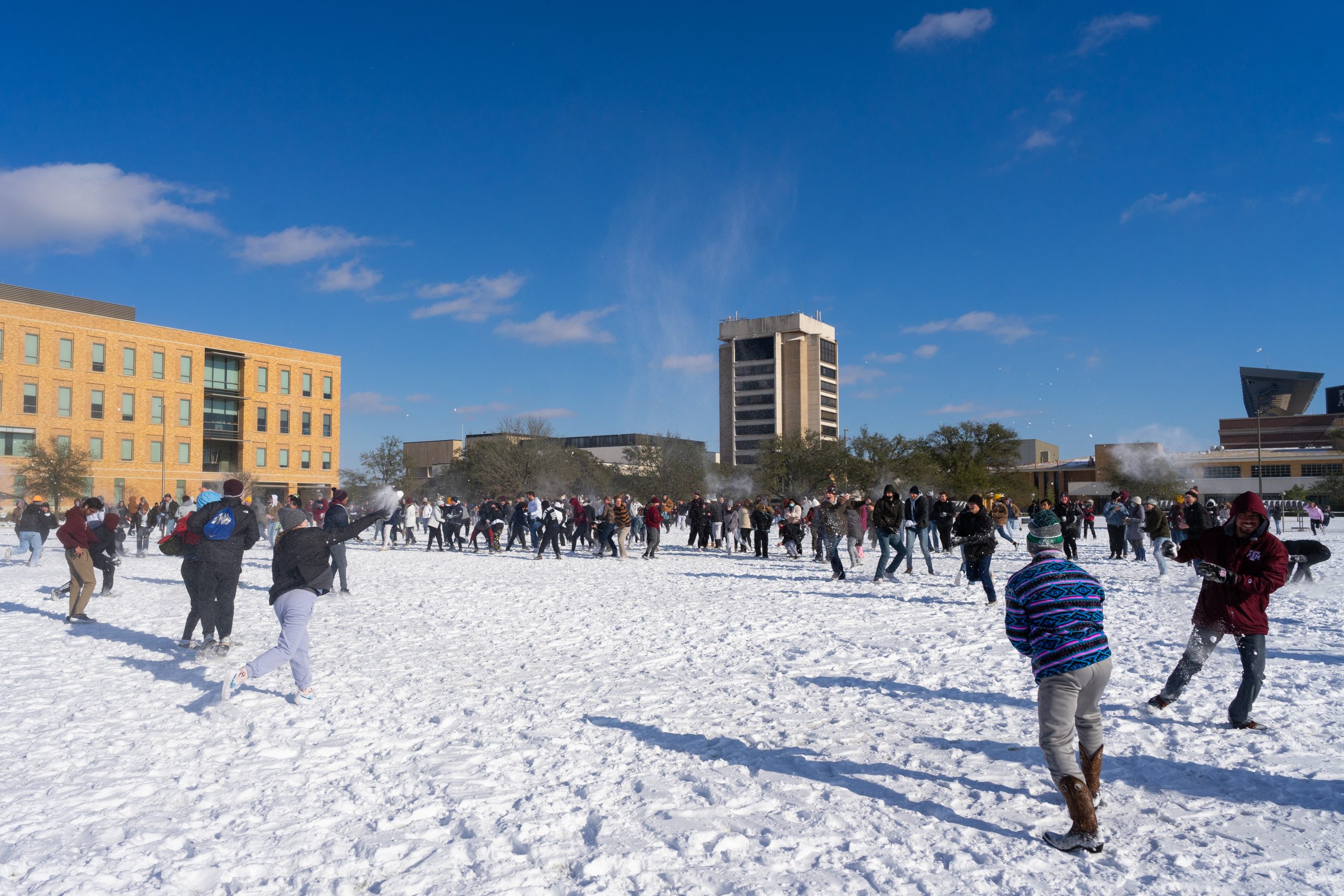 GALLERY: Snowball Fight on Simpson Field