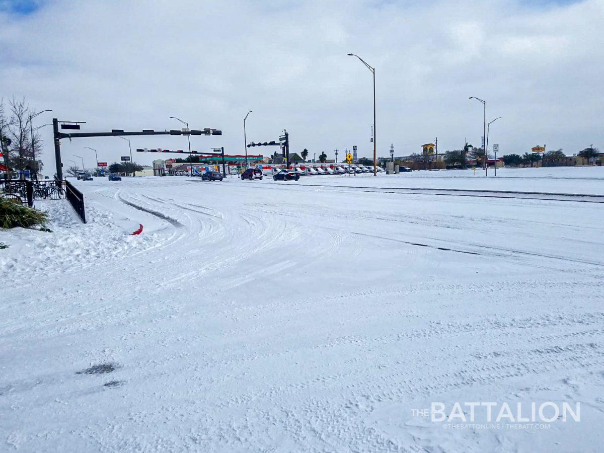 Freezing rain and snow produced historic winter weather that resulted in record-breaking temperatures in the Bryan-College Station area and across Texas. 